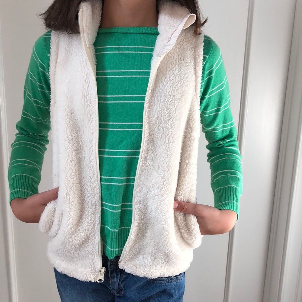 Green Striped Sweater for Girls
